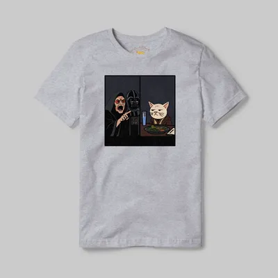 Athletic Grey T-shirt with Jedi Smudge graphic