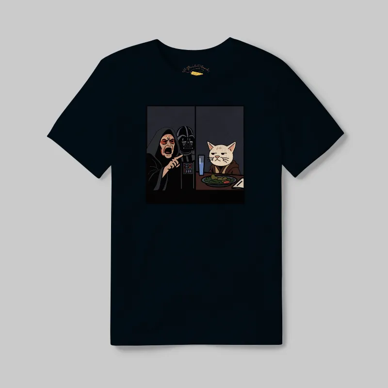 Black Heather T-shirt with Jedi Smudge graphic