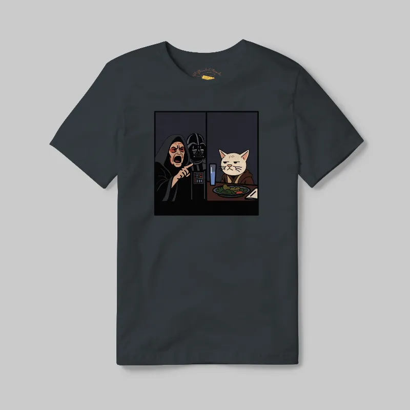 Charcoal T-shirt with Jedi Smudge graphic