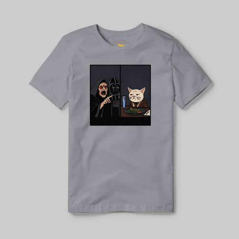 Grey T-shirt with Jedi Smudge graphic