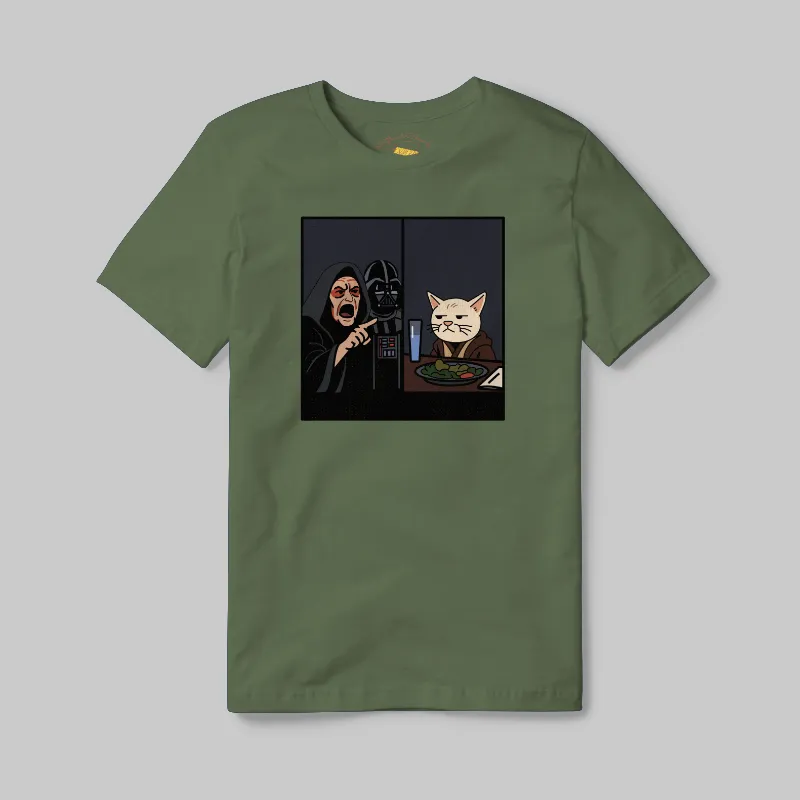 Olive T-shirt with Jedi Smudge graphic