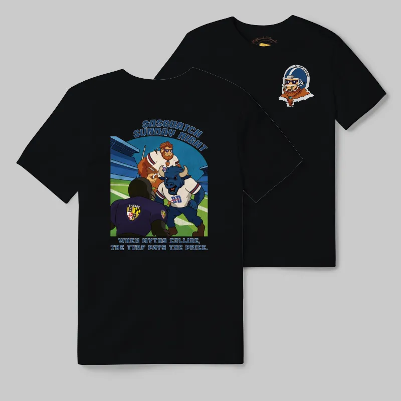 Black T-shirt with Buffalo Bills graphic