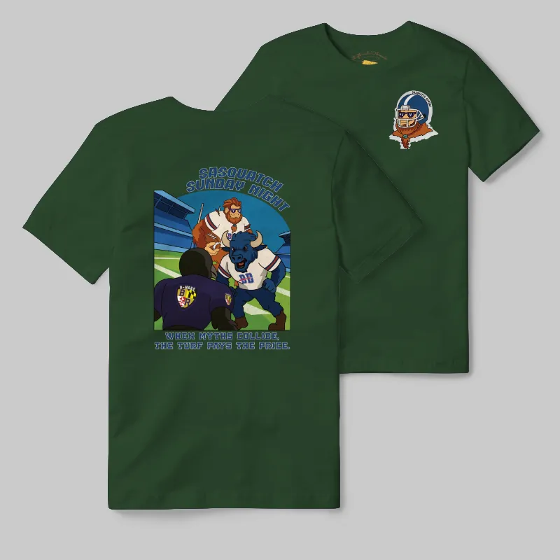 Emerald T-shirt with Buffalo Bills graphic