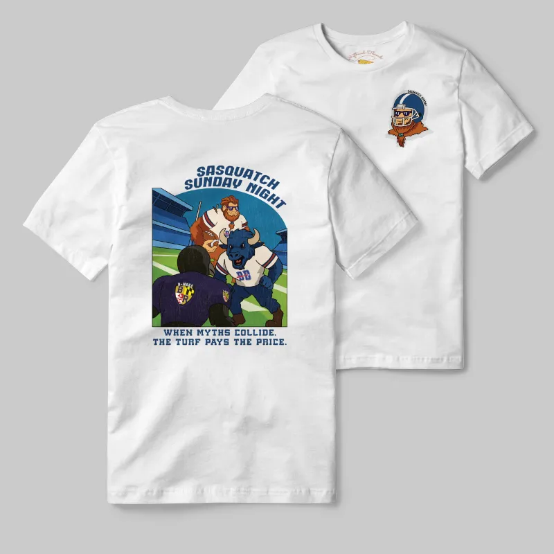 White T-shirt with Buffalo Bills graphic