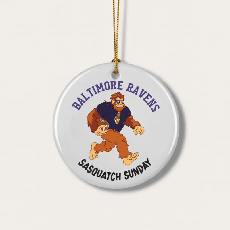 Bigfoot as Ravens Ornament