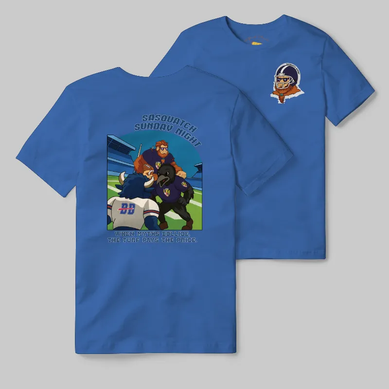 Light Blue T-shirt with Baltimore Ravens graphic