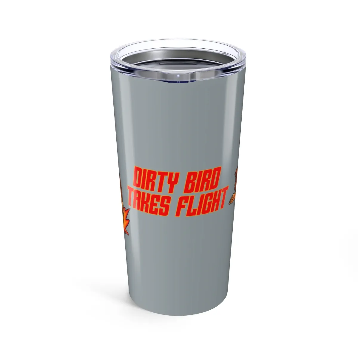Atlanta Falcons silver 20oz tumbler side