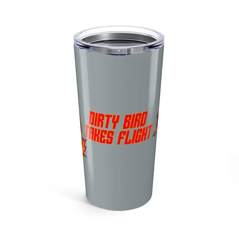 Atlanta Falcons silver 20oz tumbler side
