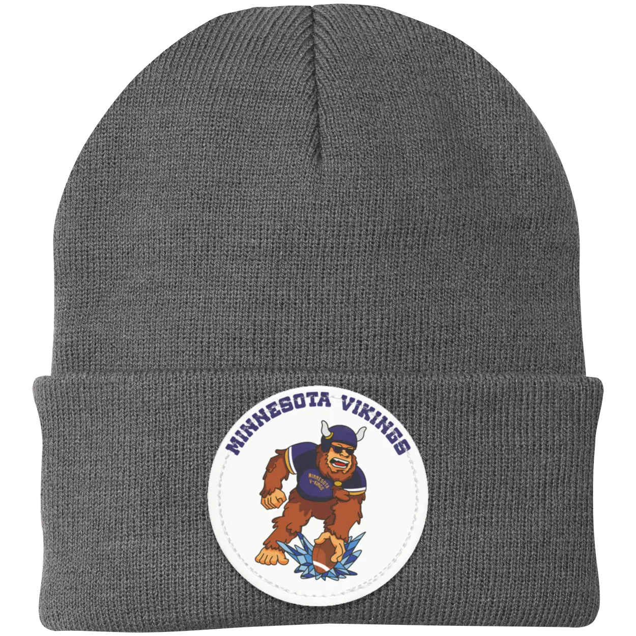 Minnesota Vikings Odin's Smoke knit beanie Sasquatch Sunday graphic