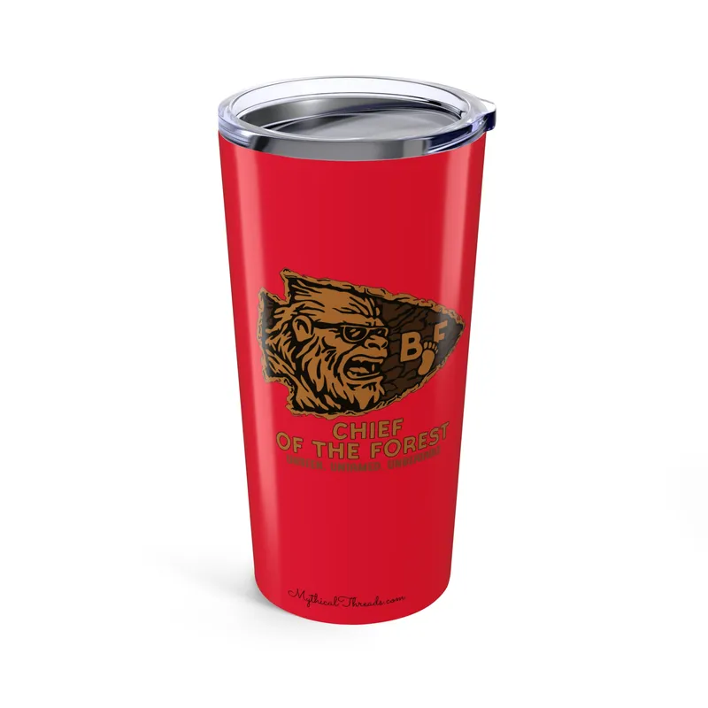 KC Chiefs Arrowhead red 20oz tumbler front