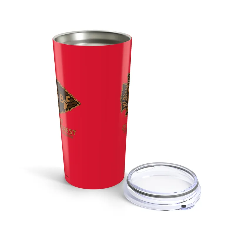 KC Chiefs Arrowhead red 20oz tumbler top