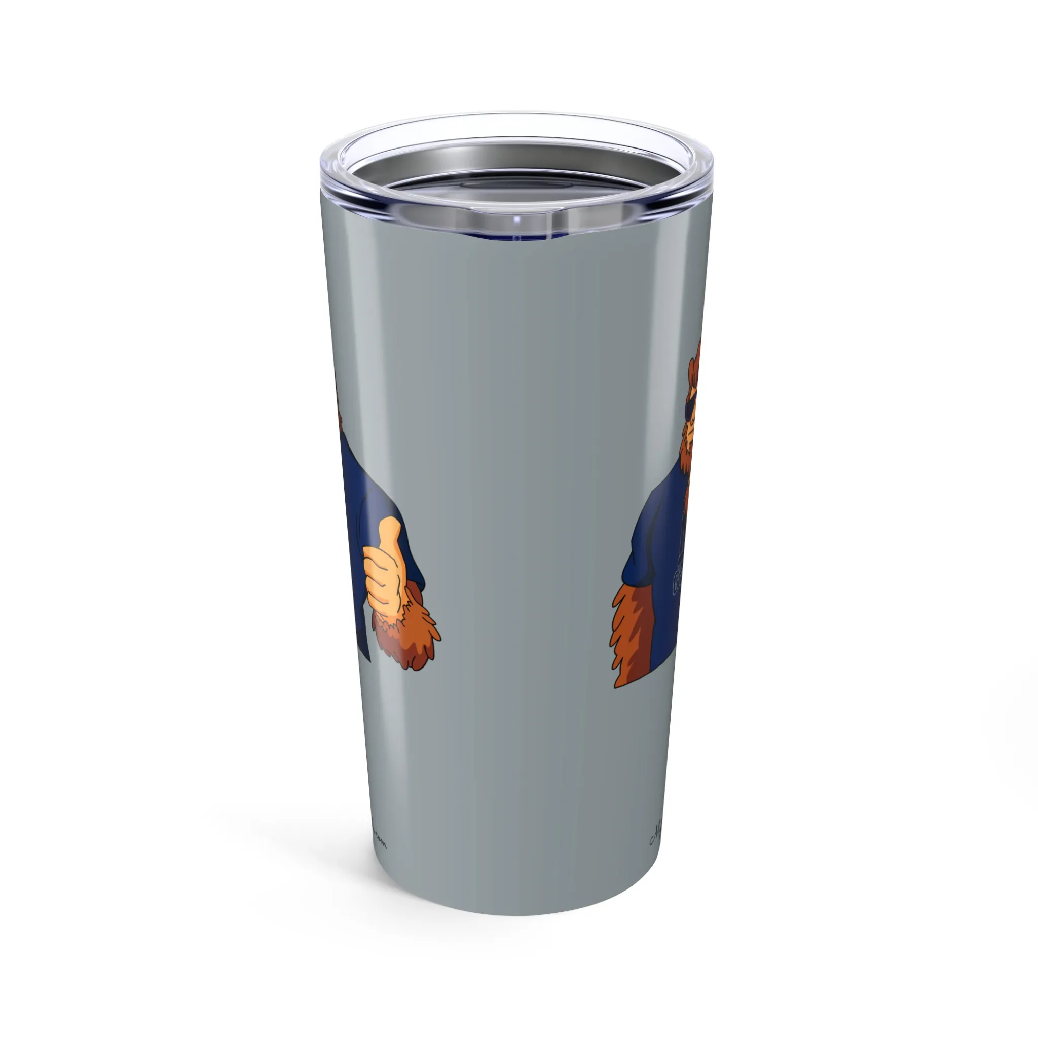 Giants grey 20oz tumbler side