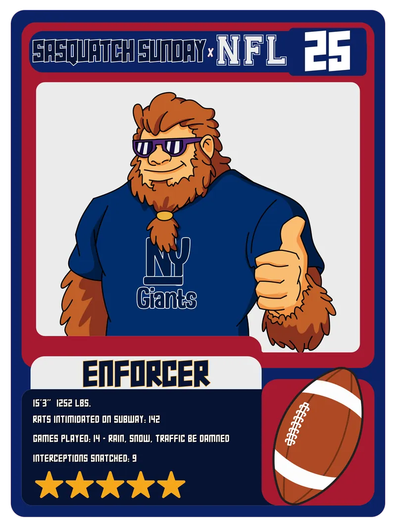 Giants back graphic detail.