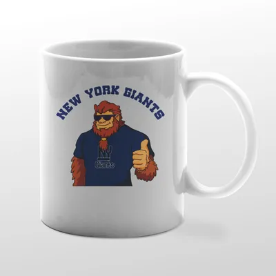 White mug with Giants Bigfoot graphic