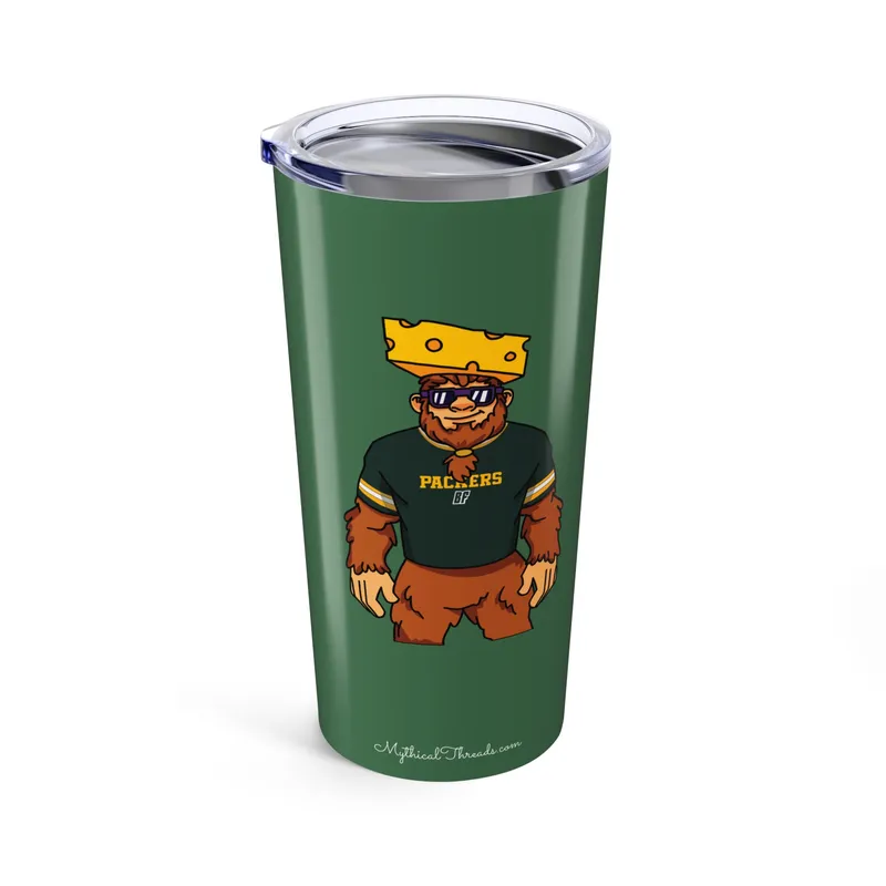Packers Bigfoot 20oz tumbler front
