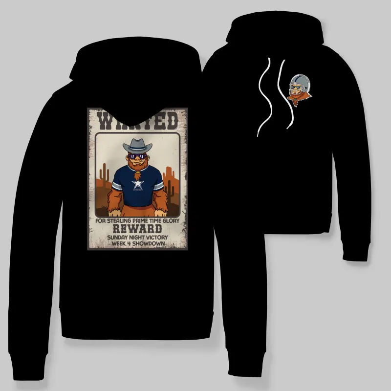 Cowboys Black Hoodie with graphic