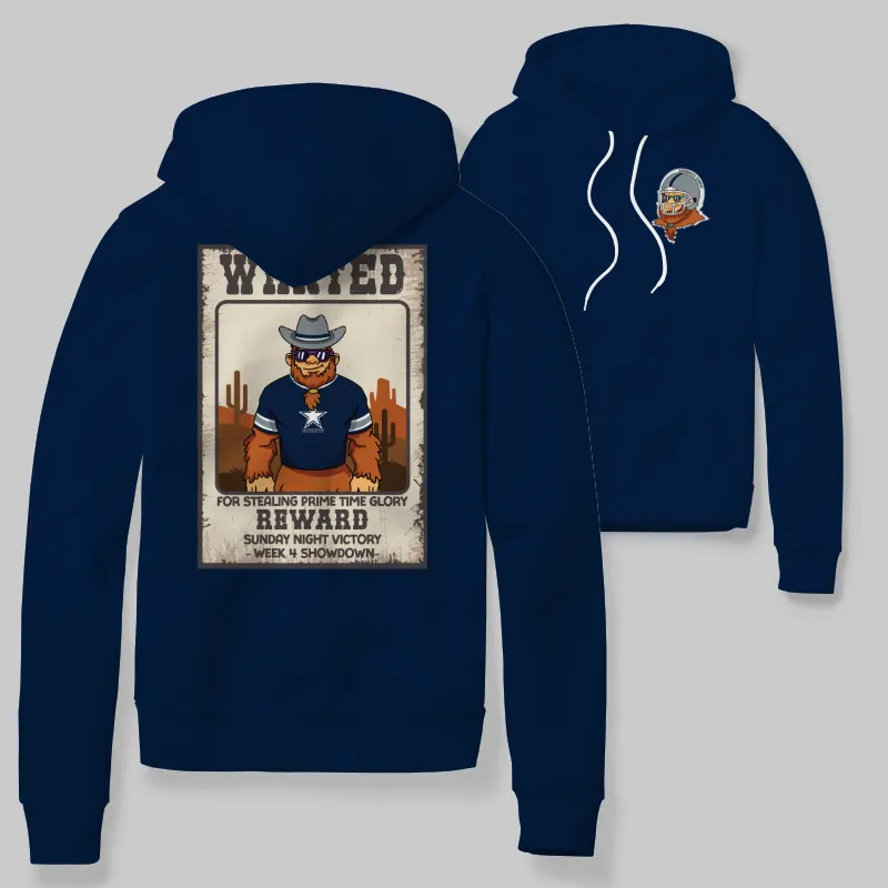 Cowboys Blue Hoodie with graphic