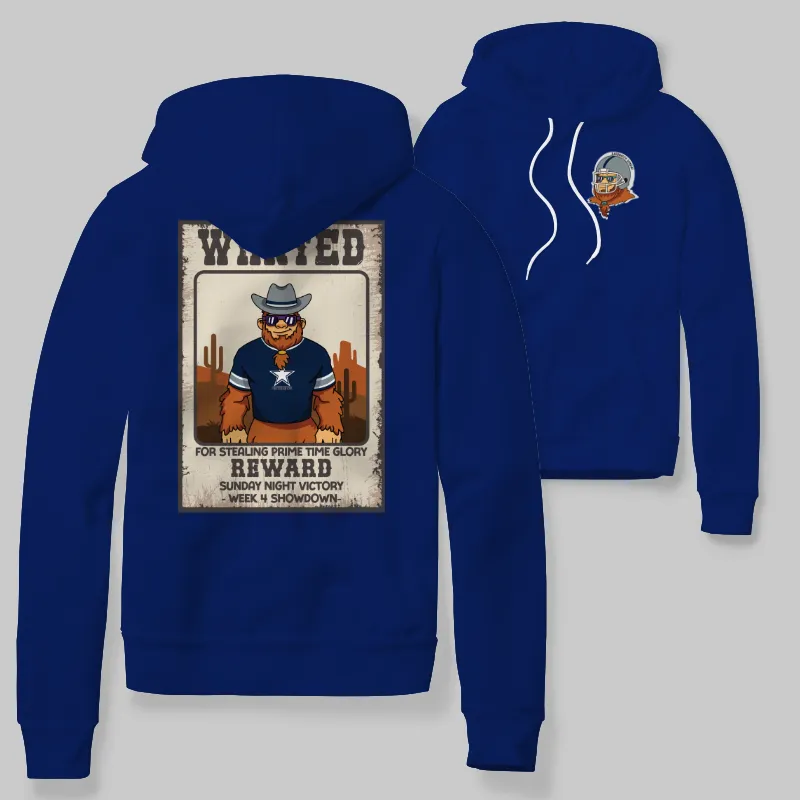 Cowboys Royal Blue Hoodie with graphic