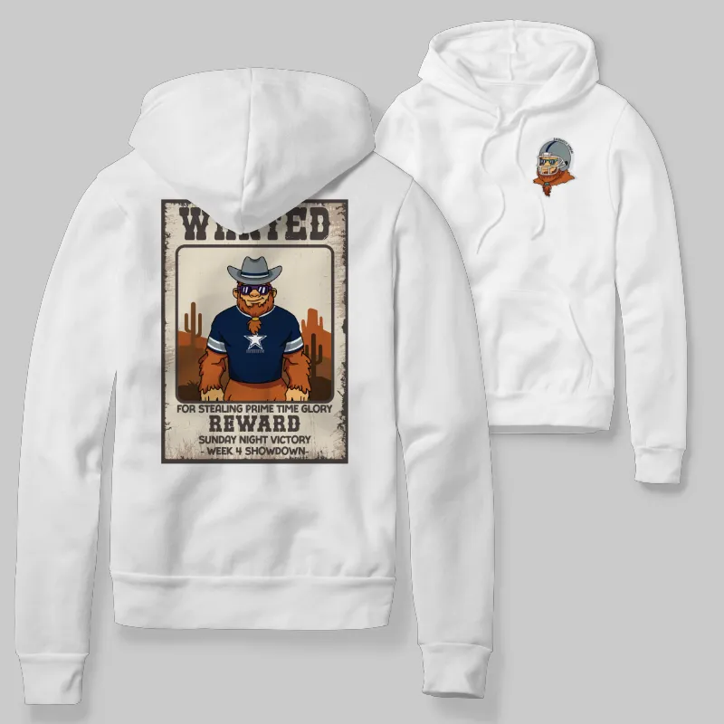 Cowboys White Hoodie with graphic