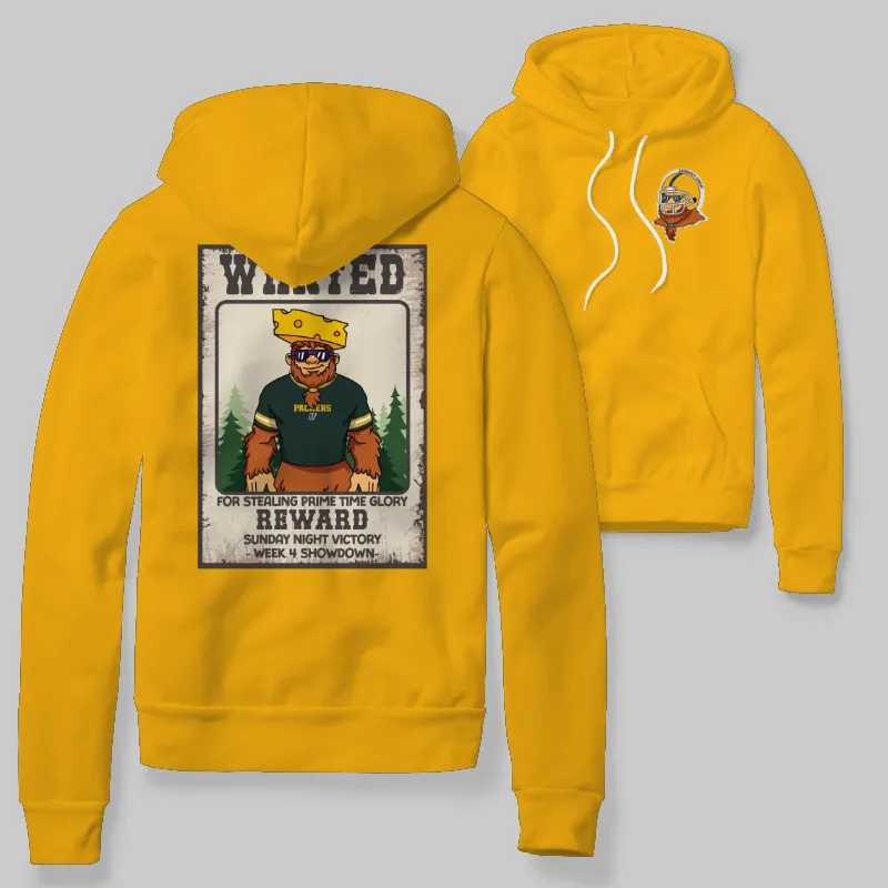 Packers Gold Hoodie with graphic