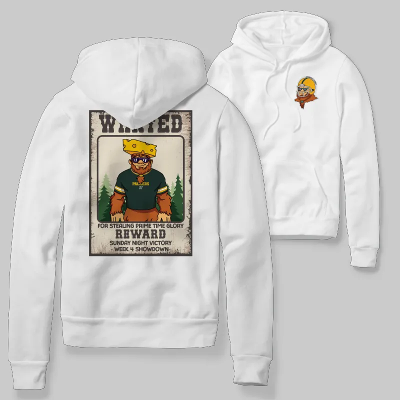 Packers White Hoodie with graphic