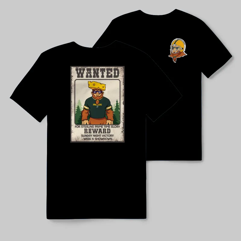 Packers Black T-shirt with graphic