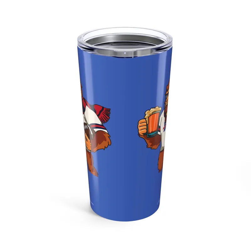 Buffalo Bills blue 20oz tumbler side