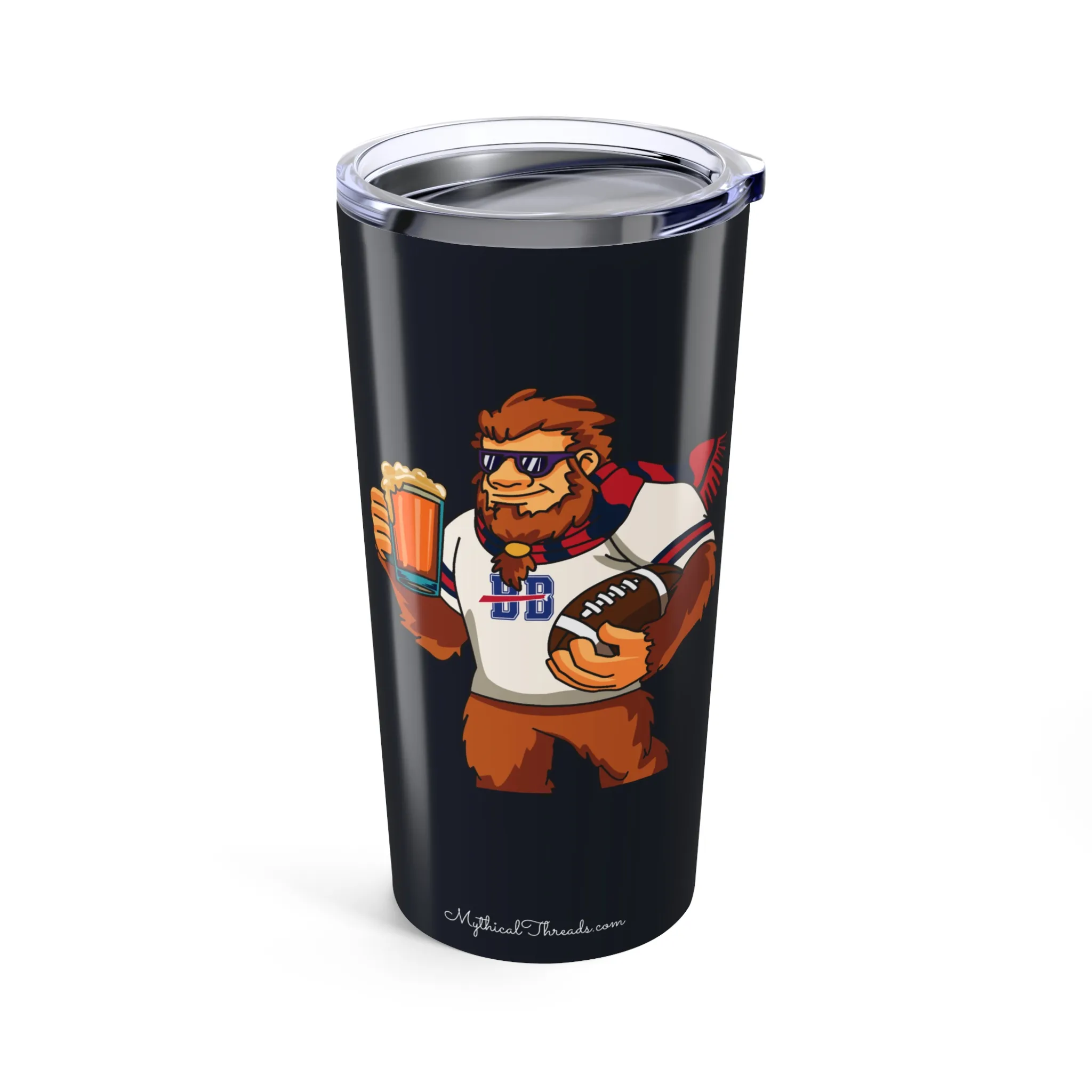 Buffalo Bills navy-black 20oz tumbler front