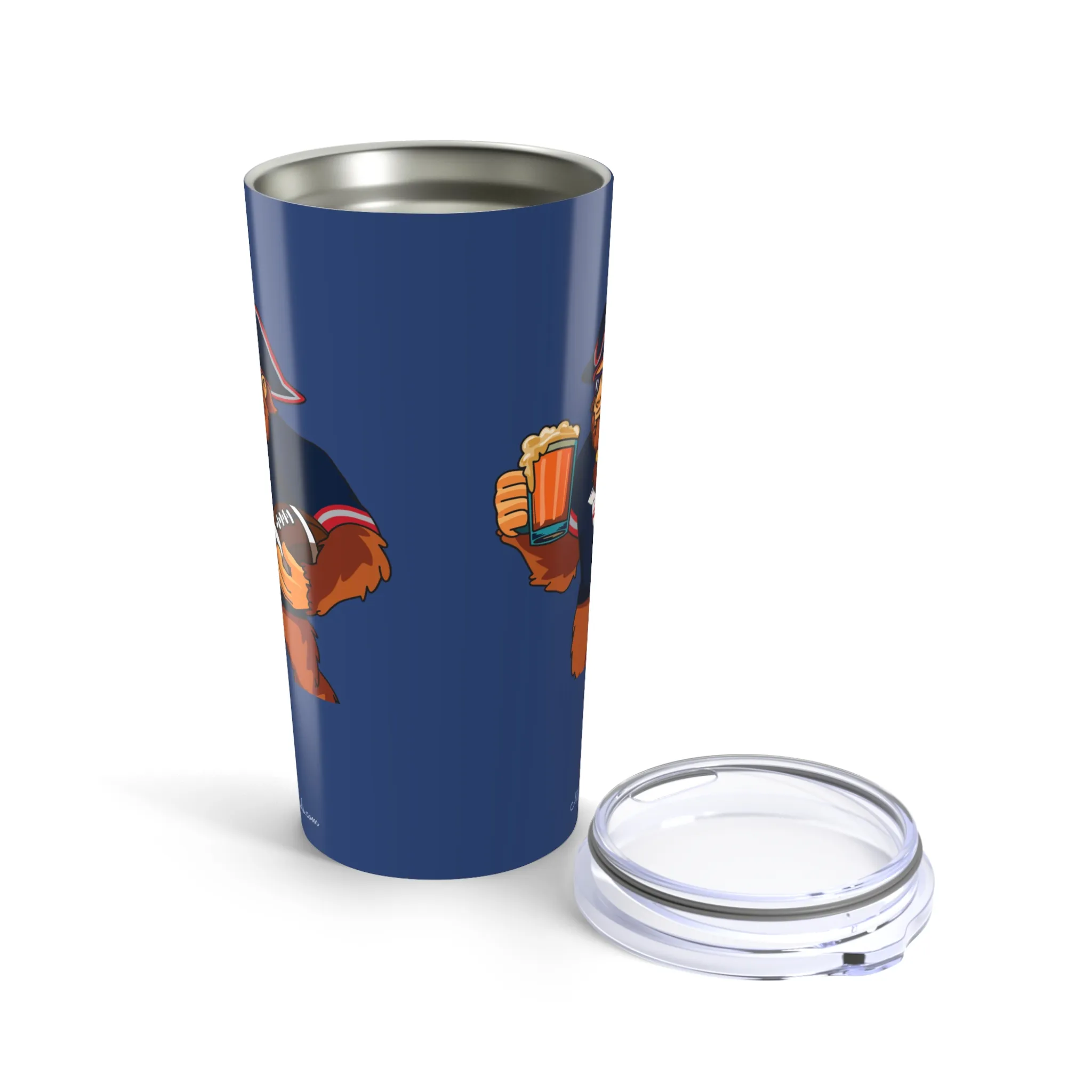 Patriots Blue 20oz tumbler lid