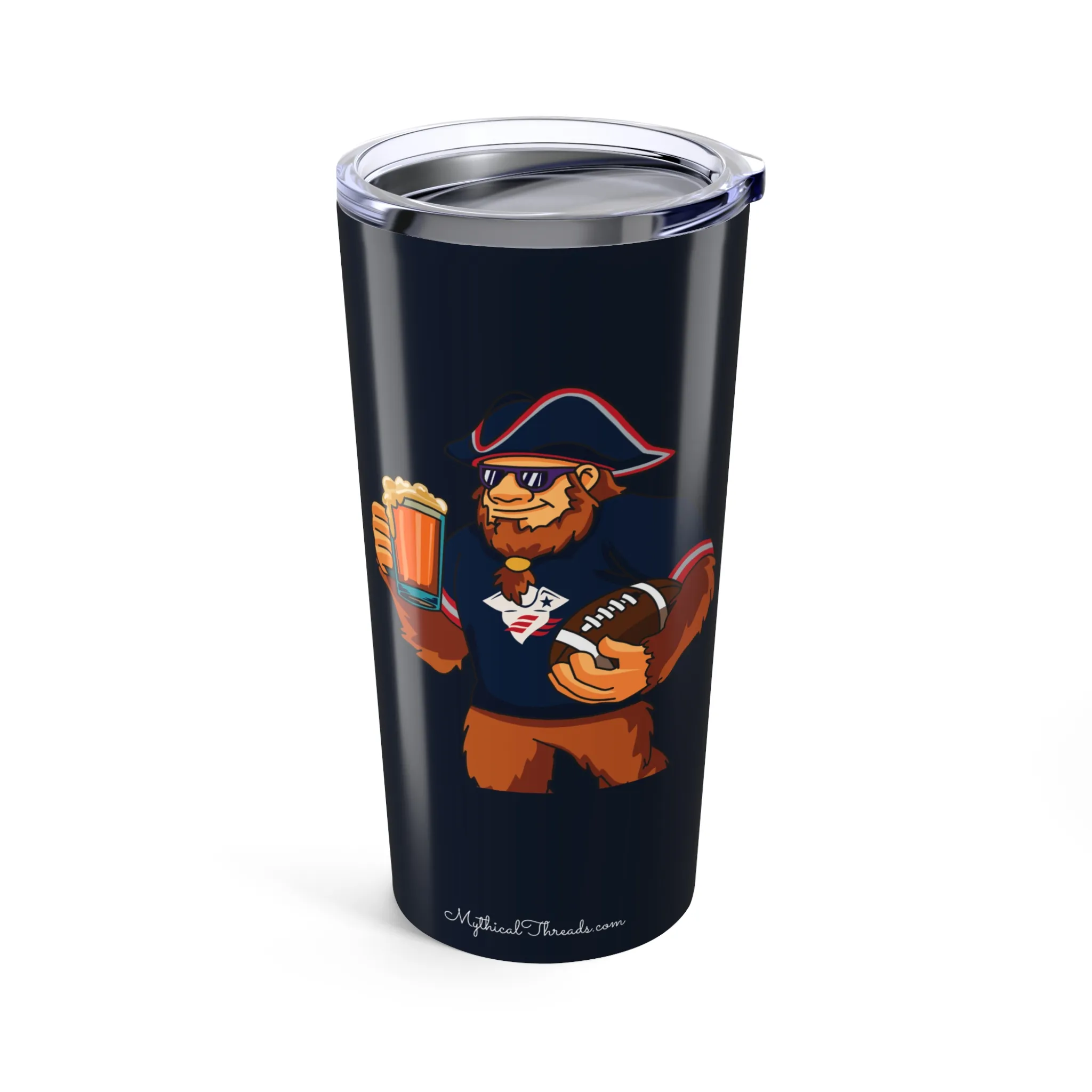 Patriots midnight 20oz tumbler front