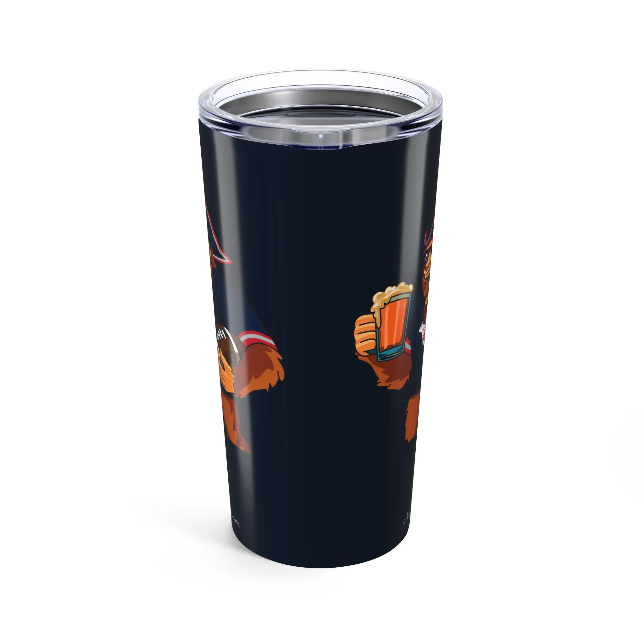 Patriots Midnight 20oz tumbler side