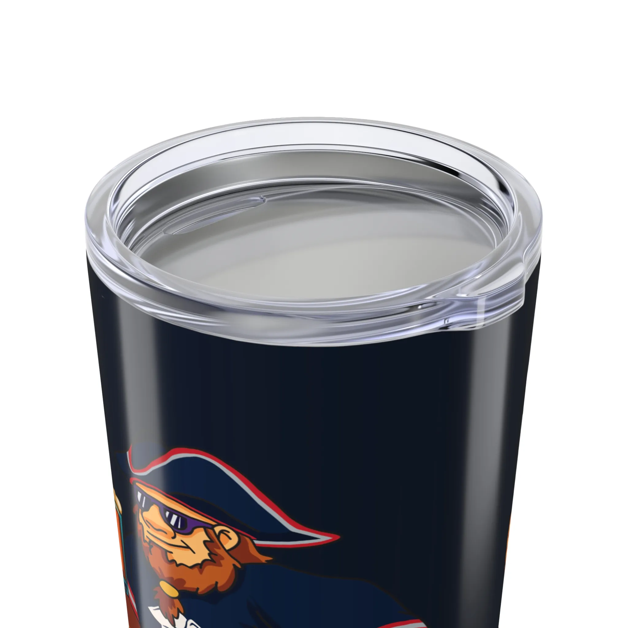 Patriots Midnight 20oz tumbler top