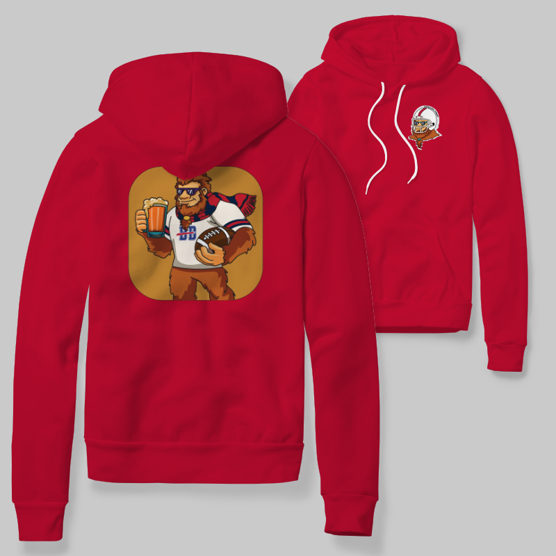 Bills Red Hoodie with graphic