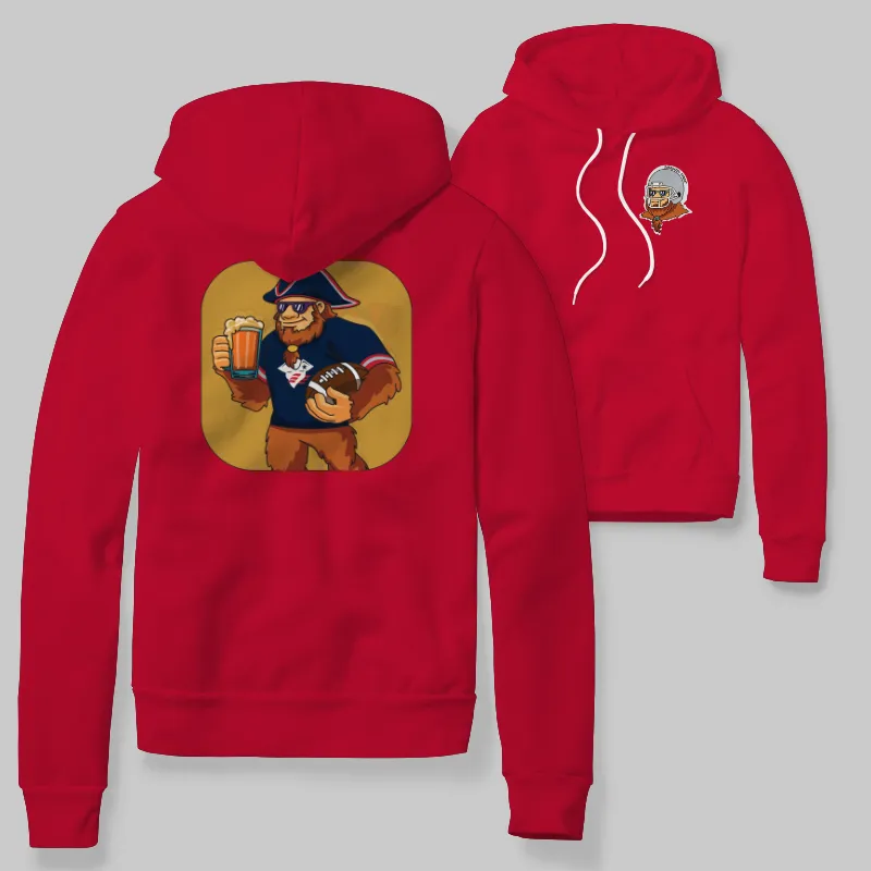 Patriots Red Hoodie with graphic