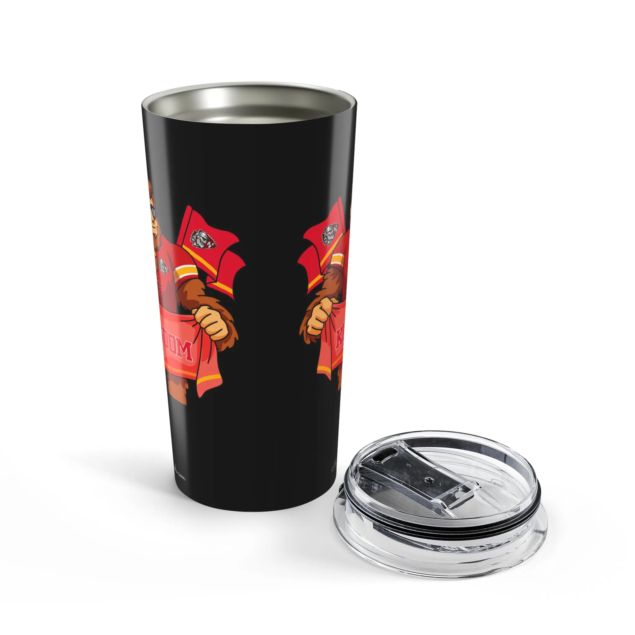 Kansas City Chiefs blue 20oz tumbler top