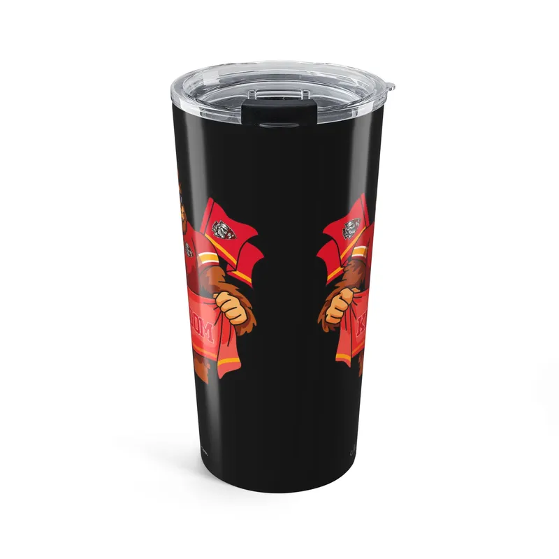 Kansas City Chiefs blue 20oz tumbler side