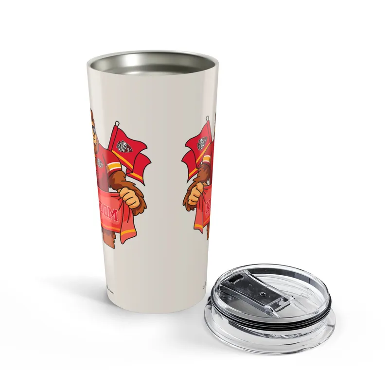 Kansas City Chiefs sand 20oz tumbler top