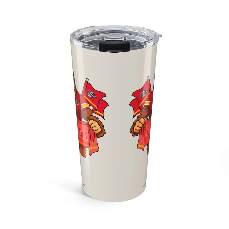 Kansas City Chiefs sand 20oz tumbler side