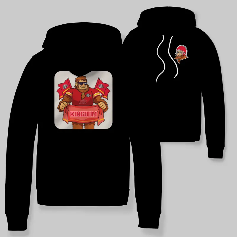Chiefs Black Hoodie with graphic