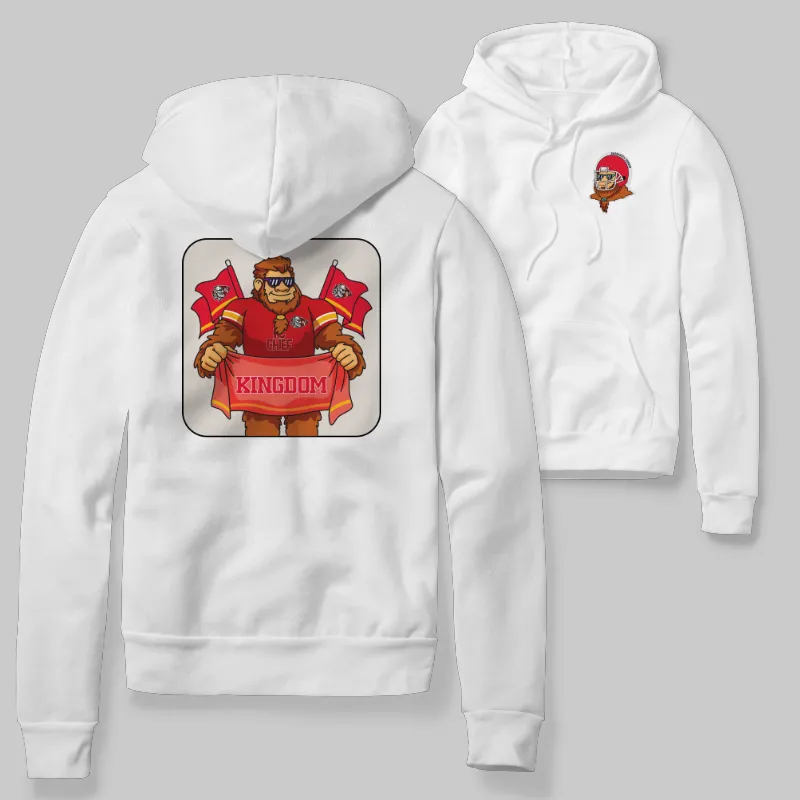 Chiefs White Hoodie with graphic