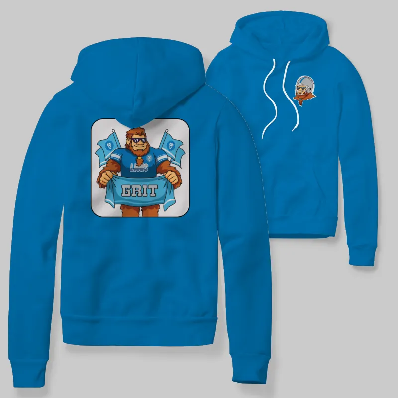 Lions Blue Hoodie with graphic