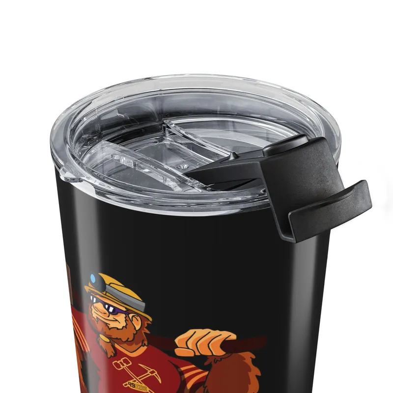 49ers Charcoal 20oz tumbler top