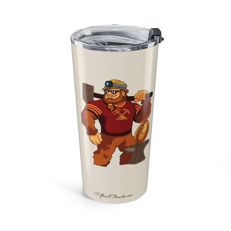 49ers Pale Sand 20oz tumbler front