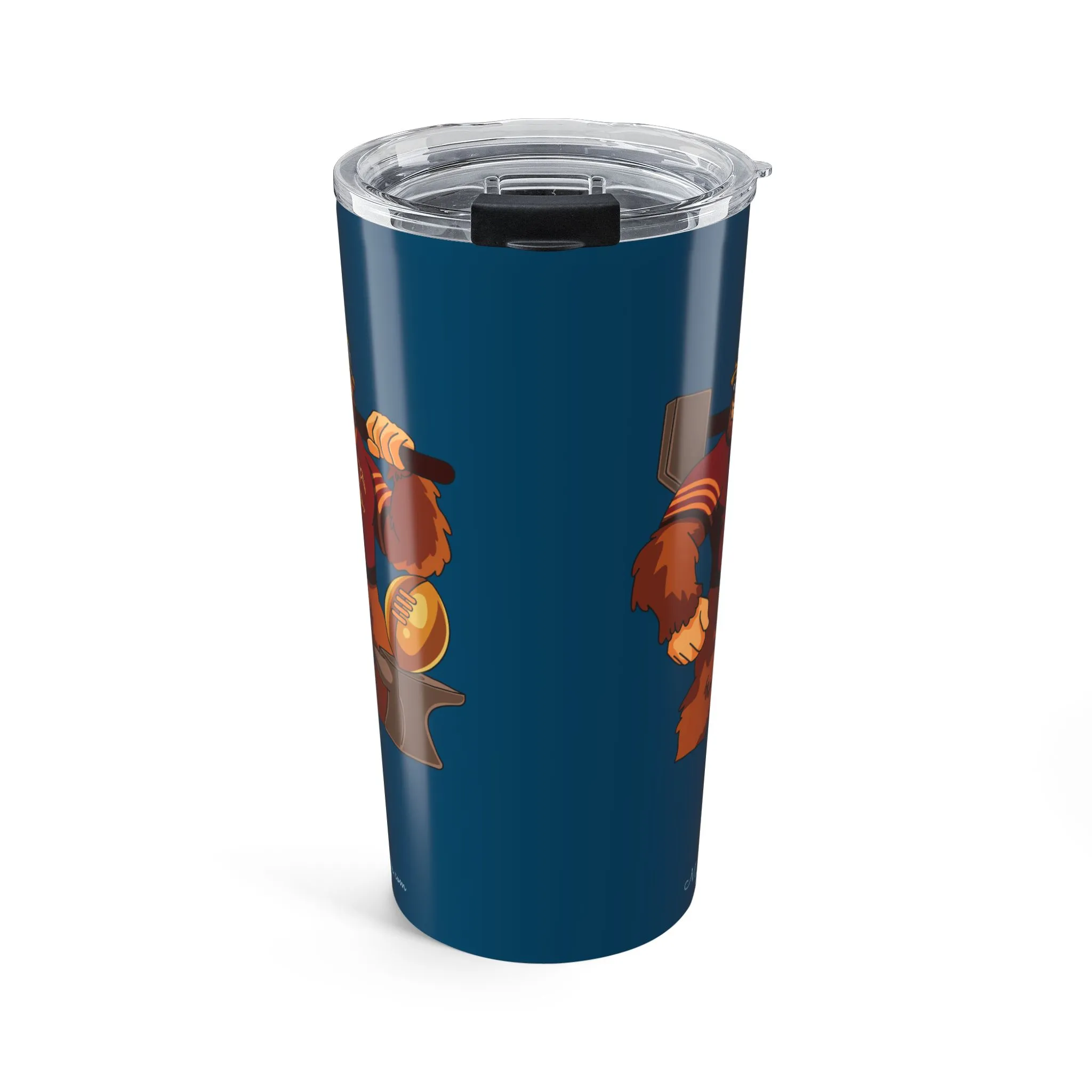 49ers Teal Blue 20oz tumbler side
