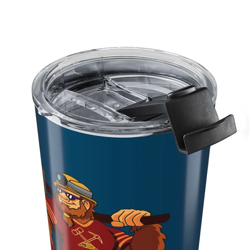 49ers Teal Blue 20oz tumbler top