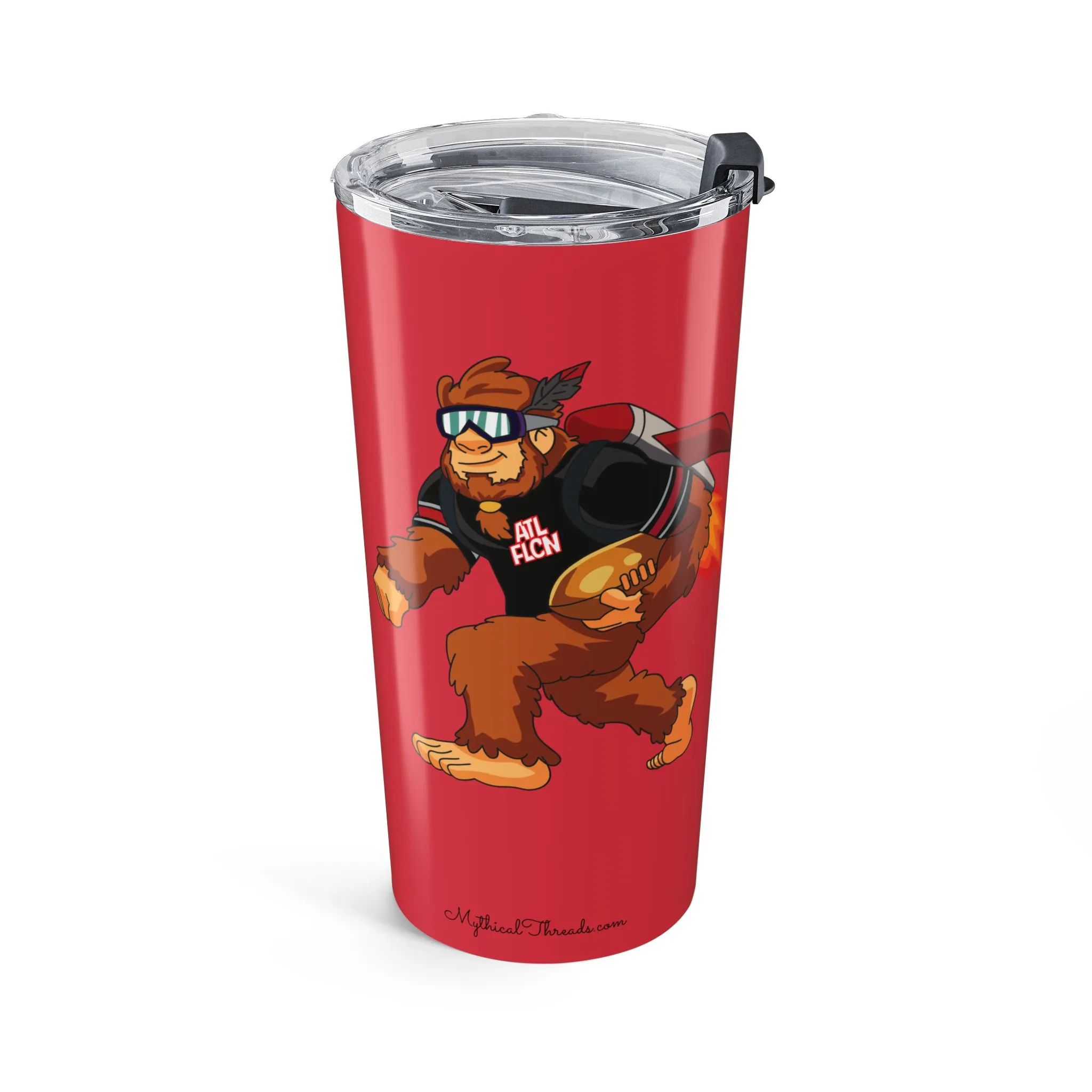 Atlanta Falcons crimson 20oz tumbler front