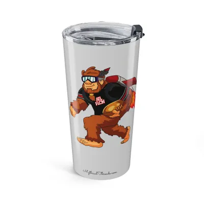 Atlanta Falcons grey 20oz tumbler front