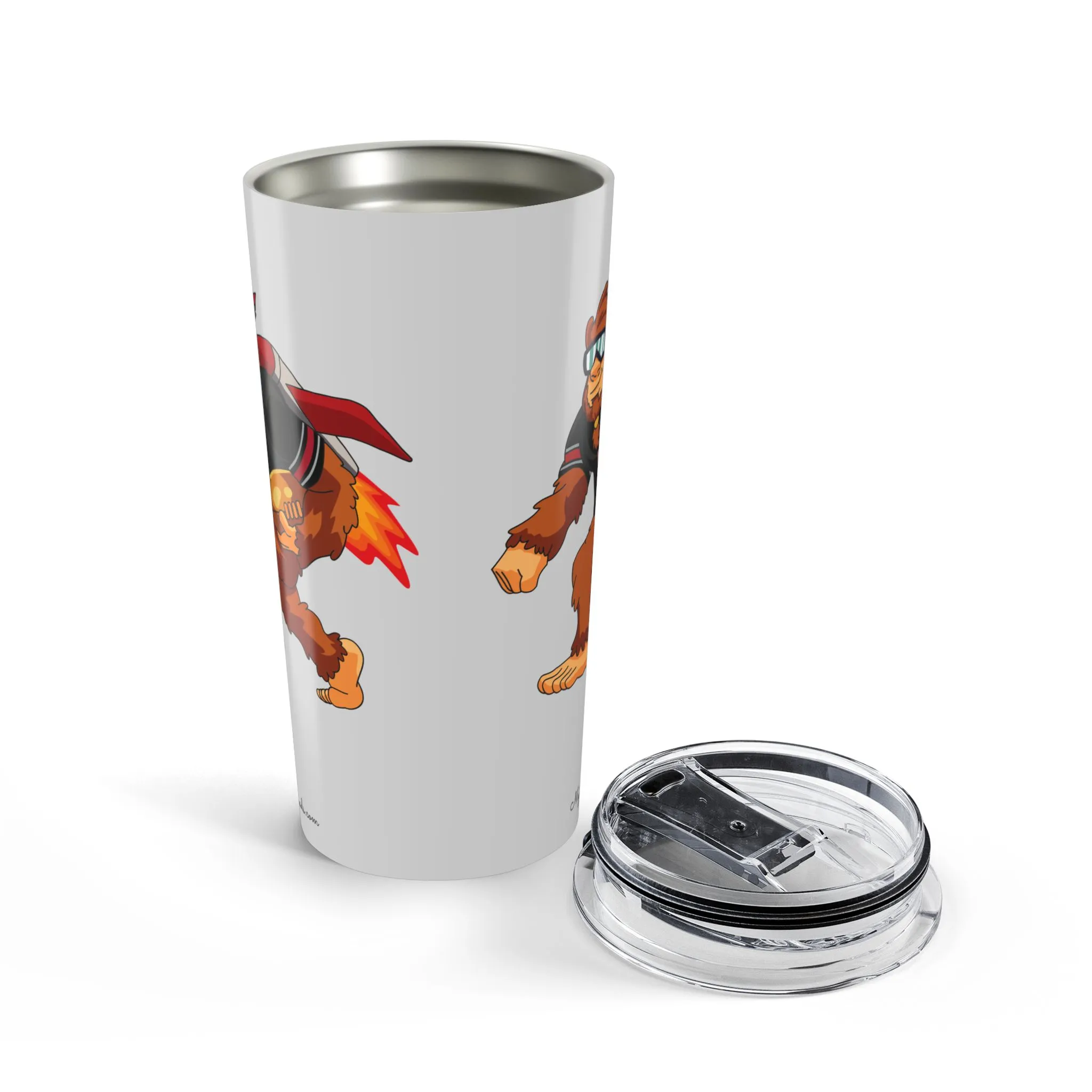 Atlanta Falcons grey 20oz tumbler top