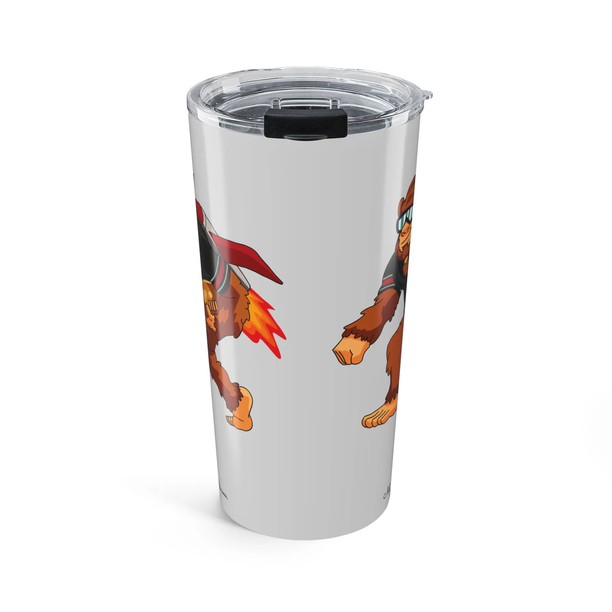 Atlanta Falcons grey 20oz tumbler side