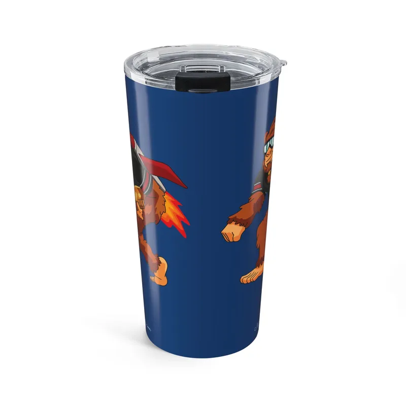 Atlanta Falcons royal blue 20oz tumbler side